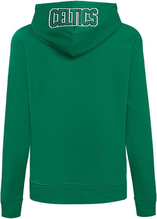 imagePro Standard NBA womens Womens Nba Classic Chenille Brushed Back French Terry Pull Over HoodieKelly Green