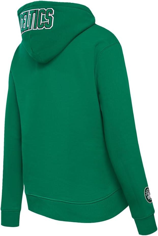 imagePro Standard NBA womens Womens Nba Classic Chenille Brushed Back French Terry Pull Over HoodieKelly Green