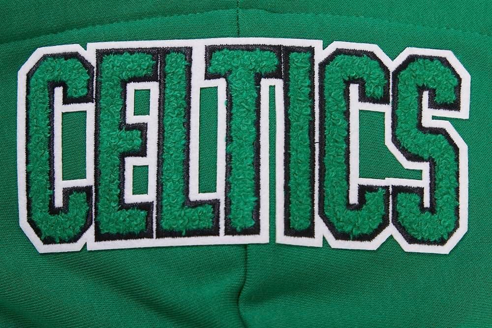 imagePro Standard NBA womens Womens Nba Classic Chenille Brushed Back French Terry Pull Over HoodieKelly Green