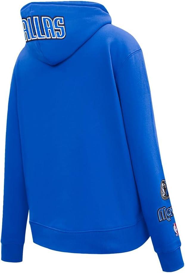 imagePro Standard NBA womens Womens Nba Classic Chenille Brushed Back French Terry Pull Over HoodieRoyal Blue