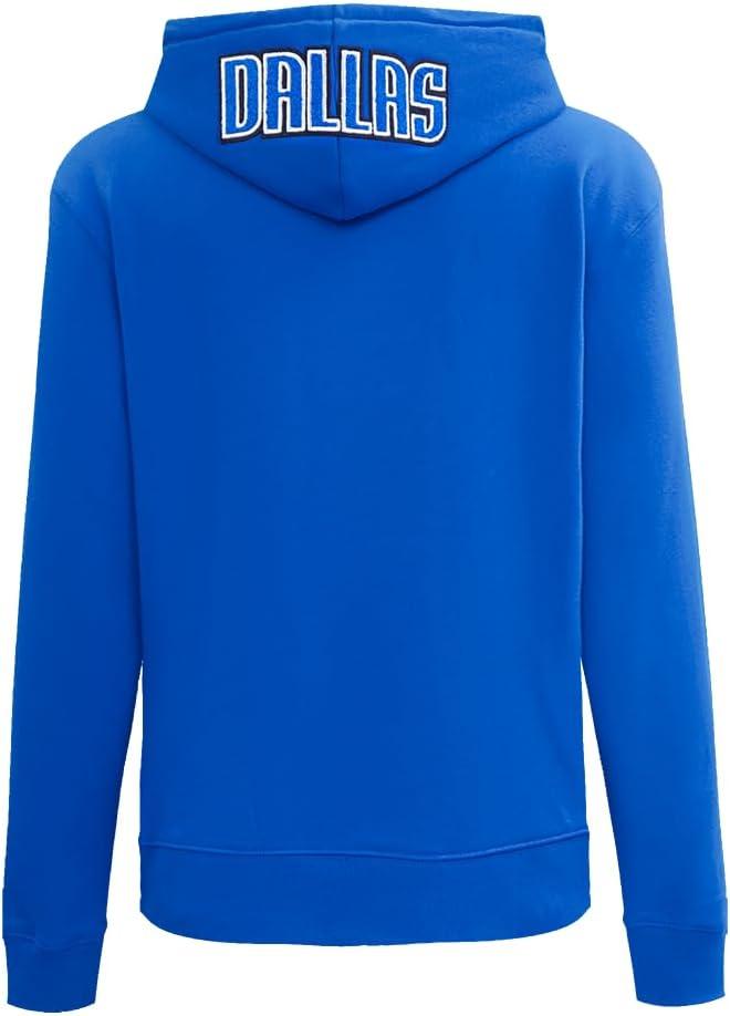 imagePro Standard NBA womens Womens Nba Classic Chenille Brushed Back French Terry Pull Over HoodieRoyal Blue