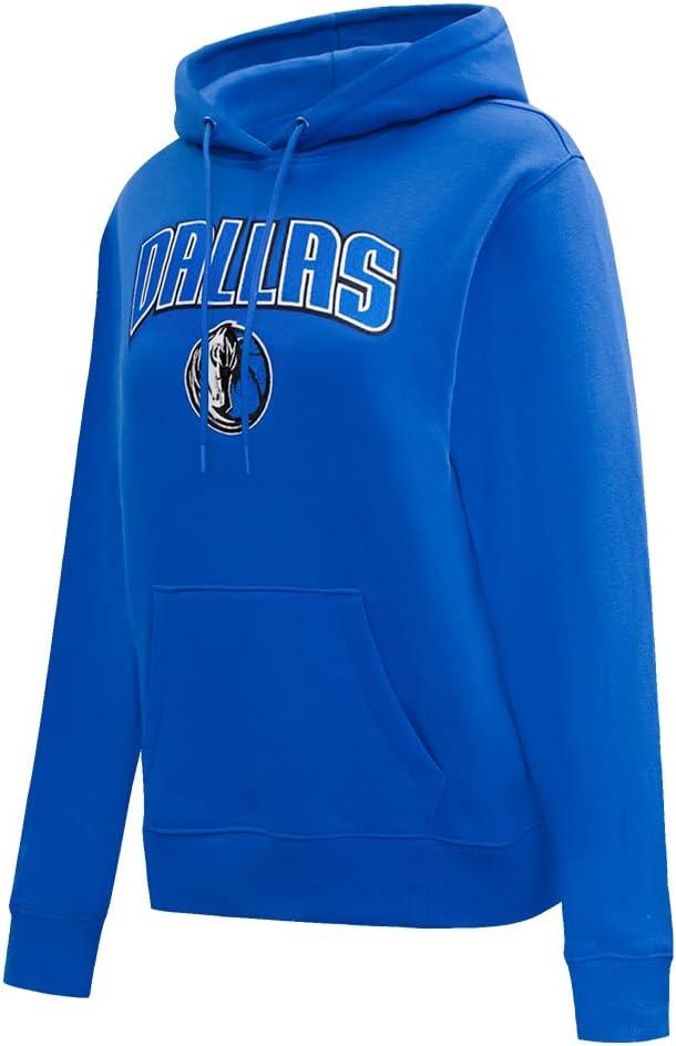 imagePro Standard NBA womens Womens Nba Classic Chenille Brushed Back French Terry Pull Over HoodieRoyal Blue