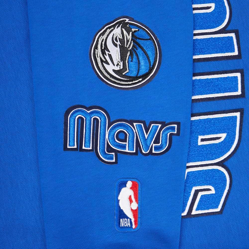 imagePro Standard NBA womens Womens Nba Classic Chenille Brushed Back French Terry Pull Over HoodieRoyal Blue
