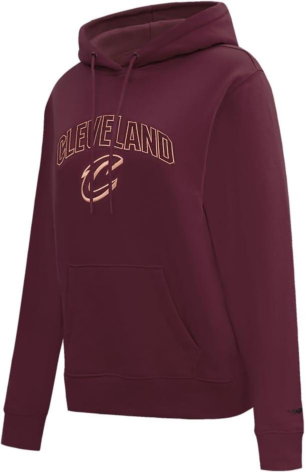 imagePro Standard NBA womens Womens Nba Classic Chenille Brushed Back French Terry Pull Over HoodieWine