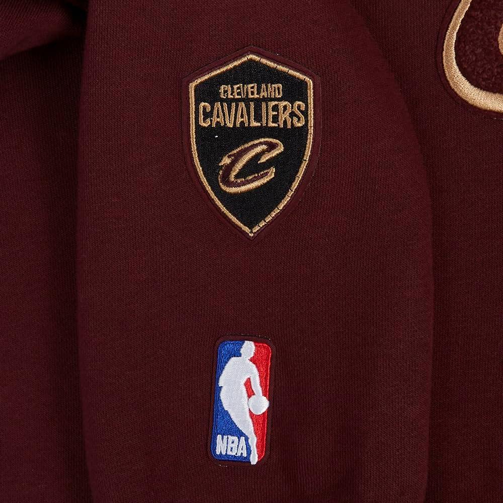 imagePro Standard NBA womens Womens Nba Classic Chenille Brushed Back French Terry Pull Over HoodieWine