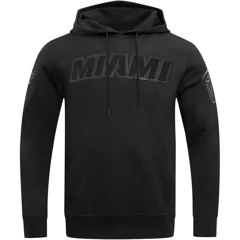 imagePro Standard NBA mens Mens Nba Classic Triple Black Cotton Double Knit Pull Over HoodieTriple Black