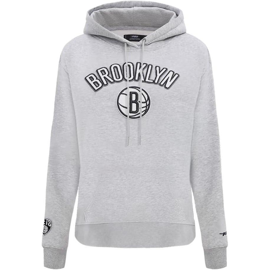 imagePro Standard NBA womens Womens Nba Classic Chenille Brushed Back French Terry Pull Over HoodieHeather Grey
