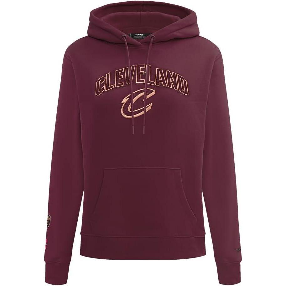 imagePro Standard NBA womens Womens Nba Classic Chenille Brushed Back French Terry Pull Over HoodieWine