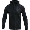 Pro Standard NBA mens Mens Nba Classic Triple Black Cotton Double Knit Full Zip Hoodie(Black)