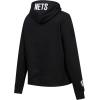 Pro Standard NBA womens Womens Nba Classic Chenille Brushed Back French Terry Pull Over Hoodie(Black)