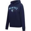 Pro Standard NBA womens Womens Nba Classic Chenille Brushed Back French Terry Pull Over Hoodie(Midnight Navy)