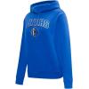 Pro Standard NBA womens Womens Nba Classic Chenille Brushed Back French Terry Pull Over Hoodie(Royal Blue)