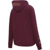 Pro Standard NBA womens Womens Nba Classic Chenille Brushed Back French Terry Pull Over Hoodie(Wine)