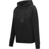 Pro Standard Womens NBA Classic Triple Black Pull Over Hoodie(Triple Black)