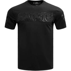 NFL NEW ORLEANS SAINTS TRIPLE BLACK MEN’S TEE (TRIPLE BLACK)(Triple Black)