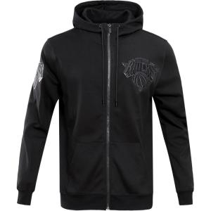 Pro Standard NBA mens Mens Nba Classic Triple Black Cotton Double Knit Pull Over Hoodie(Black)