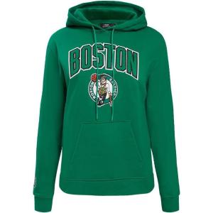 Pro Standard NBA womens Womens Nba Classic Chenille Brushed Back French Terry Pull Over Hoodie(Kelly Green)