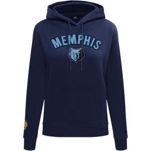 Pro Standard NBA womens Womens Nba Classic Chenille Brushed Back French Terry Pull Over Hoodie(Midnight Navy)