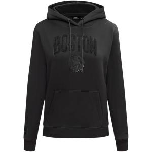 Pro Standard Womens NBA Classic Triple Black Pull Over Hoodie(Triple Black)