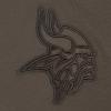 Vikings Neutral Men’s Drop Shoulder Tee in Dark Taupe by Pro Standard(Dark Taupe)