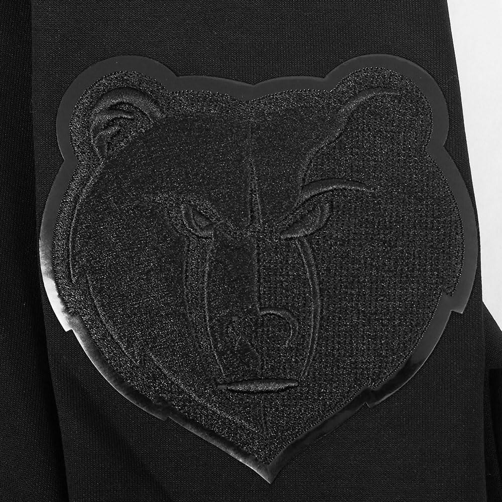 imagePro Standard Mens NBA Classic Chenille Pull Over HoodieTriple Black