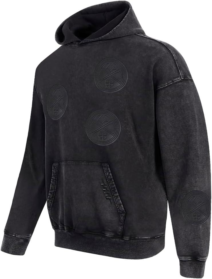 imagePro Standard Mens NBA Classic Chenille Pull Over HoodieWashed Black