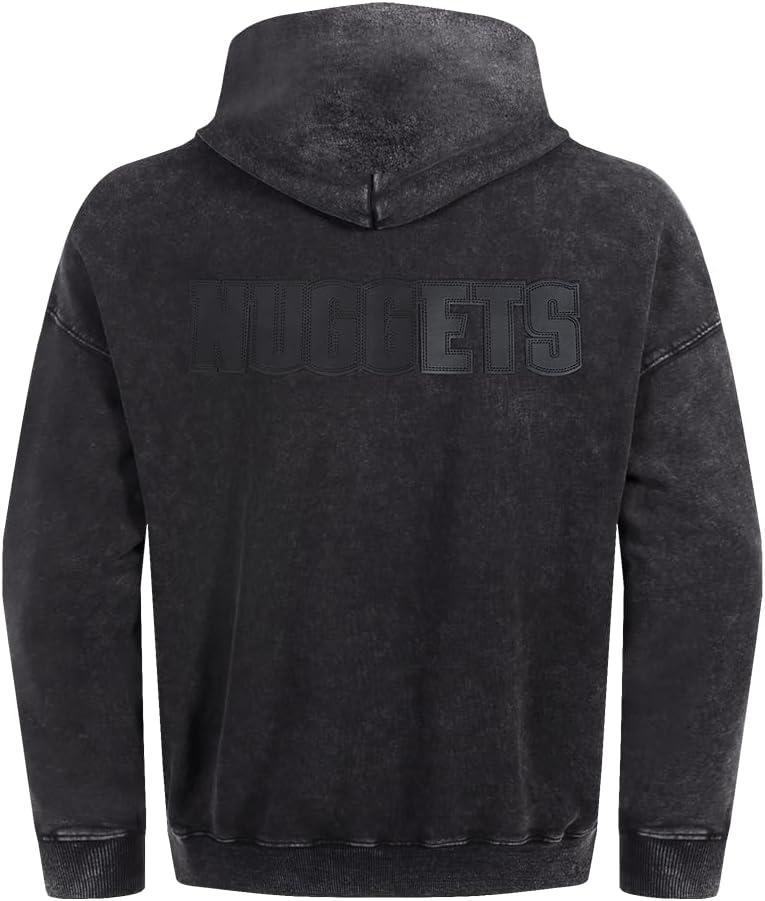 imagePro Standard Mens NBA Classic Chenille Pull Over HoodieWashed Black