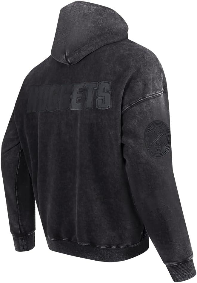 imagePro Standard Mens NBA Classic Chenille Pull Over HoodieWashed Black