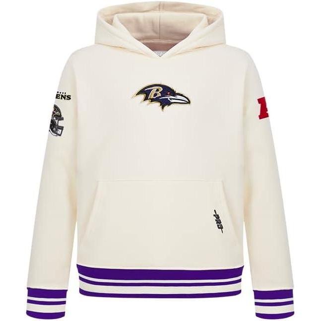 imagePro Standard Big Boys NFL Retro Classics Pull Over HoodieEggshell Purple