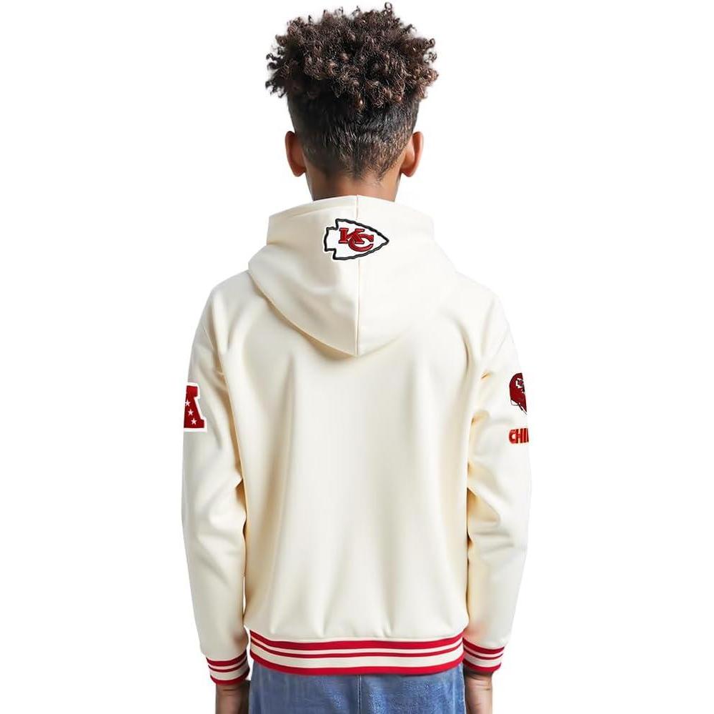 imagePro Standard Big Boys NFL Retro Classics Pull Over HoodieEggshell Red