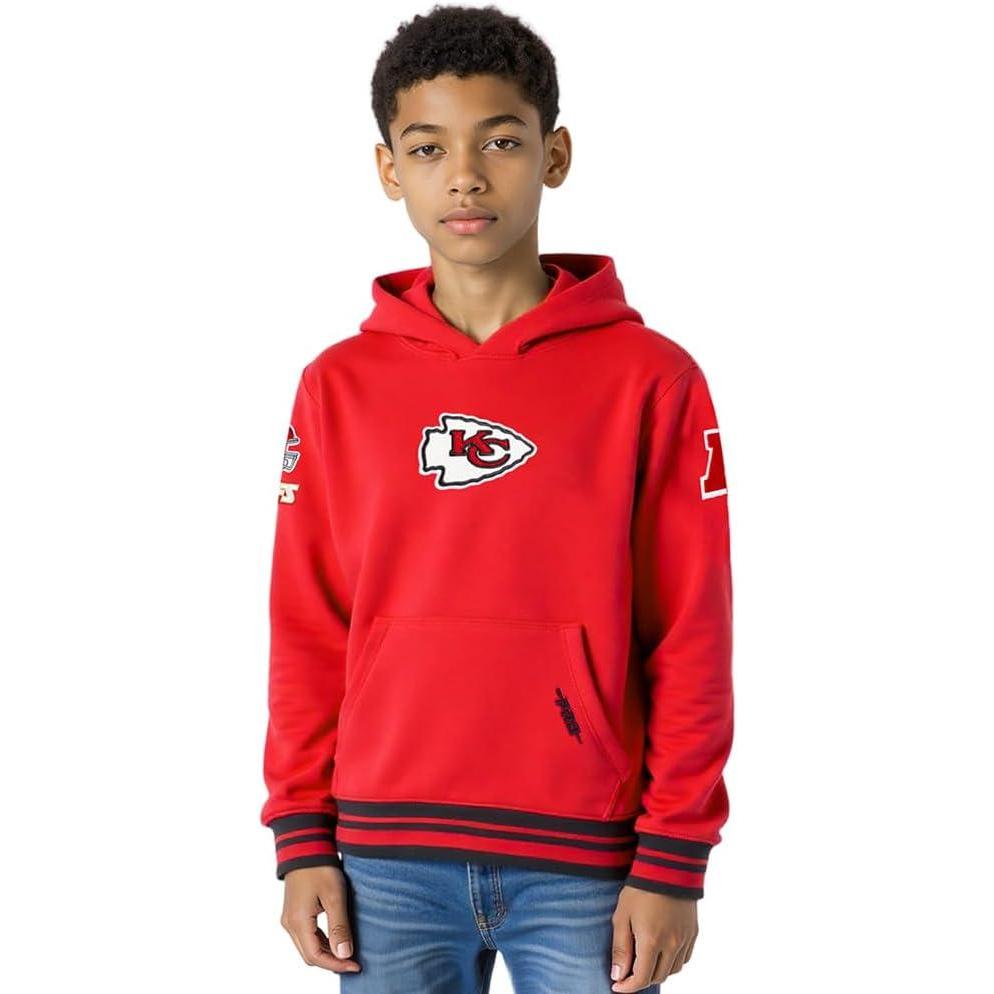 imagePro Standard Big Boys NFL Retro Classics Pull Over HoodieRedBlack