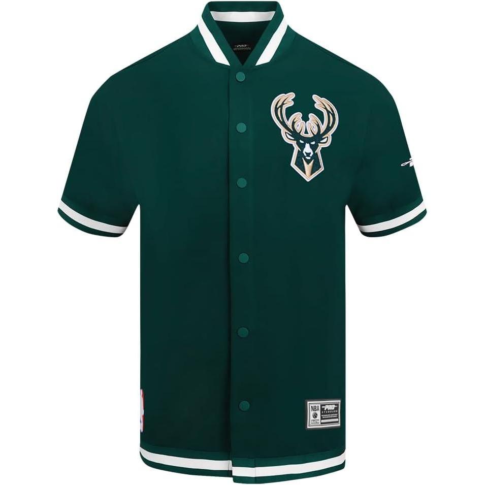 imagePro Standard Mens NBA Souvenir Button DownForest Green