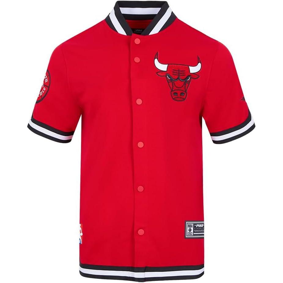 imagePro Standard Mens NBA Souvenir Button DownRedBlack