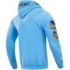 Pro Standard Mens NBA Classic Chenille Pull Over Hoodie(University Blue)