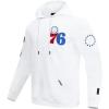 Pro Standard Mens NBA Classic Chenille Pull Over Hoodie(White)