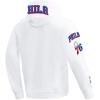 Pro Standard Mens NBA Classic Chenille Pull Over Hoodie(White)