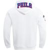 Pro Standard Mens NBA Classic Chenille Pull Over Hoodie(White)