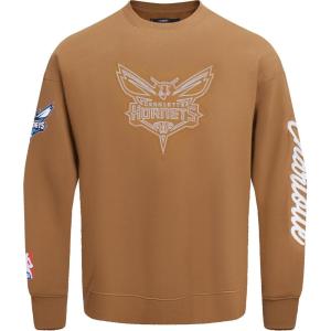 Pro Standard Mens NBA Classic Chenille Pull Over Hoodie(Clay Brown)