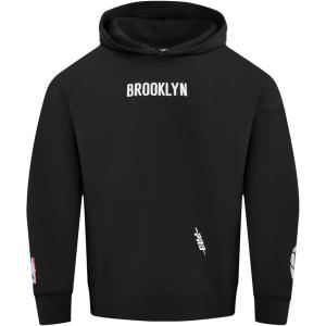 Pro Standard Mens NBA Classic Chenille Pull Over Hoodie(Eggshell)