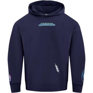 Pro Standard Mens NBA Classic Chenille Pull Over Hoodie(Midnight Navy)