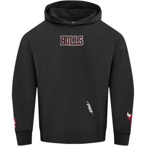 Pro Standard Mens NBA Classic Chenille Pull Over Hoodie(Washed Warm Slate)
