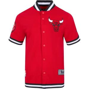 Pro Standard Mens NBA Souvenir Button Down(Red/Black)