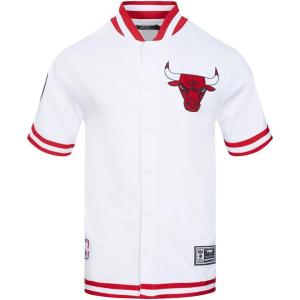 Pro Standard Mens NBA Souvenir Button Down(White/Red)