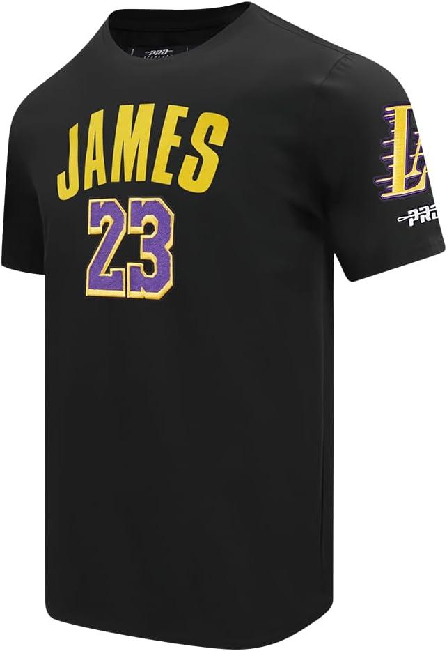 imagePro Standard NBA Mens Mens NBA Los Angeles Lakers Classic Player Cotton Short Sleeve TeeBlack