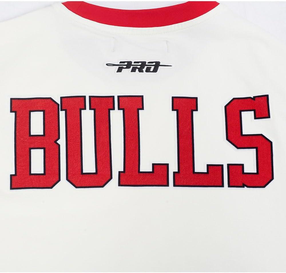 imagePro Standard NBA Mens Mens NBA Retro Cascade Cotton Short Sleeve TeeEggshell Red