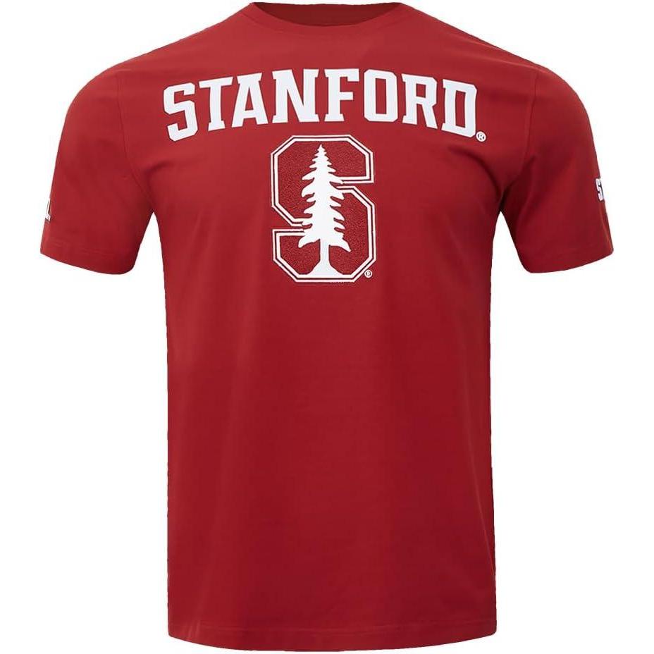 imagePro Standard Mens Stanford University Classic Chenille Short Sleeve Tee Cardinal Red M
