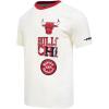 Pro Standard NBA Mens Mens NBA Retro Cascade Cotton Short Sleeve Tee(Eggshell/ Red)