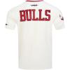 Pro Standard NBA Mens Mens NBA Retro Cascade Cotton Short Sleeve Tee(Eggshell/ Red)