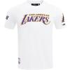 Pro Standard NBA Mens Mens NBA Los Angeles Lakers Classic Player Cotton Short Sleeve Tee(White)
