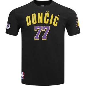 Pro Standard NBA Mens Mens NBA Los Angeles Lakers Classic Player Cotton Short Sleeve Tee(Black)
